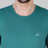 Vector X OMT-168 Mens Wear Polyester Solid Round Neck Half Sleeves T-shirt For Court Games, Cricket, Golf, Running, Training, Athletic Sports Moisture Wicking Tshirt