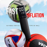 Vector X Electric Air Ball Pump, Ball Pump for Sports Ballswith LCD Display,2000 MAH Power, Chargebale Battery, Automatic, Air Pumps for Soccer Basketball Volleyball Rugby with Needles Accessories