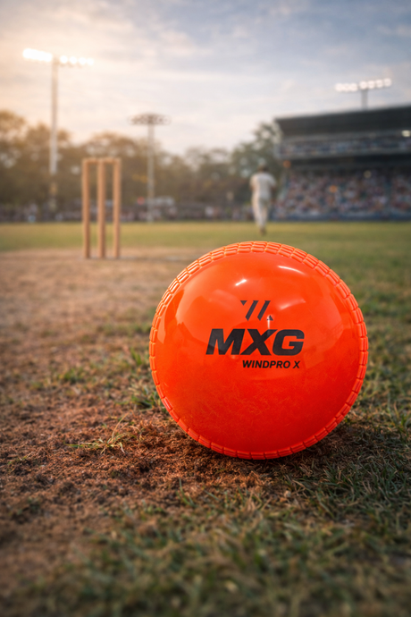 MXG WINDPRO X Wind Ball Cricket Practice Training | Street Cricket, Ground Match Play, Indoor & Outdoor Use (Multicolor) - Image 2 | KIBI SPORTS