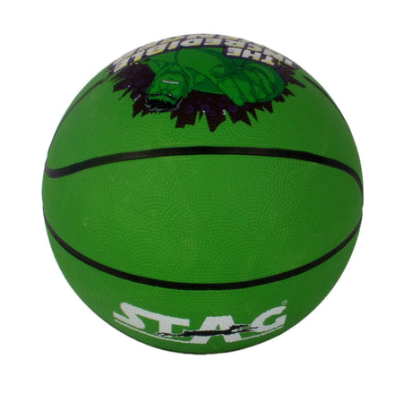 STAG GLOBAL Marvel Hulk Basketball – Green | Kids' Indoor & Outdoor Sports Ball