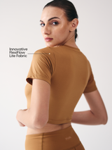 Active Crop Top (Brown)