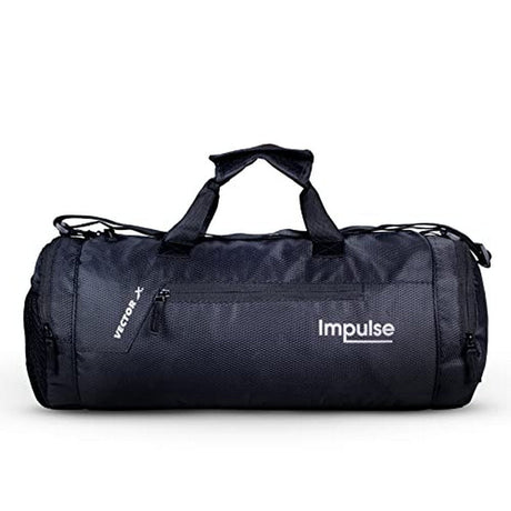 Vector X Gym Duffel 26L Sports Bag for Men and Women Polyester | Large Compartment | Front Utility Pocket | Mesh Side Pocket | Durable Base | Adjustable Shoulder Strap Travel Bag