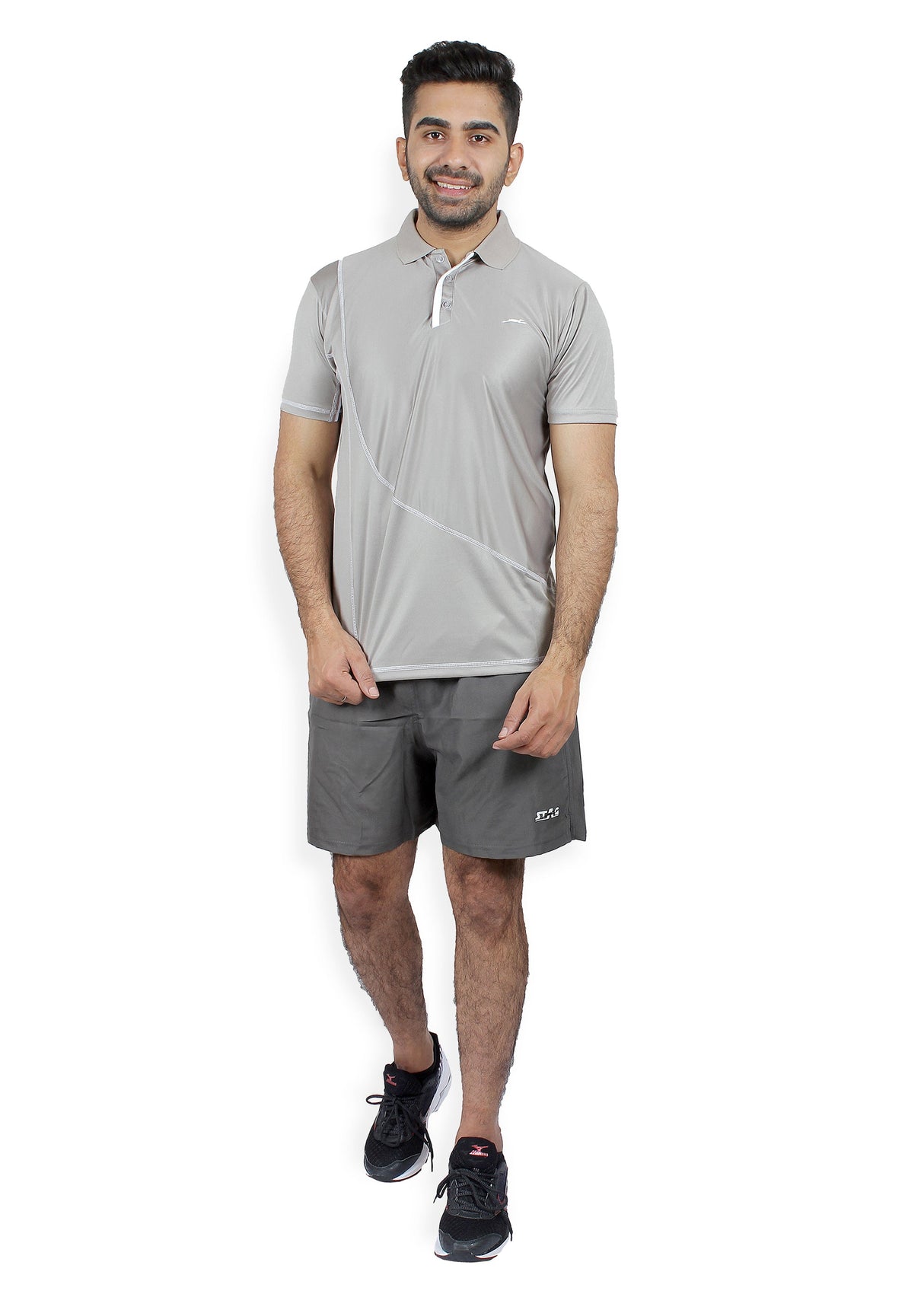STAG GLOBAL Carbon  Men's Athletic Fit Polo T-Shirt | Solid Sportswear for Active & Casual Use