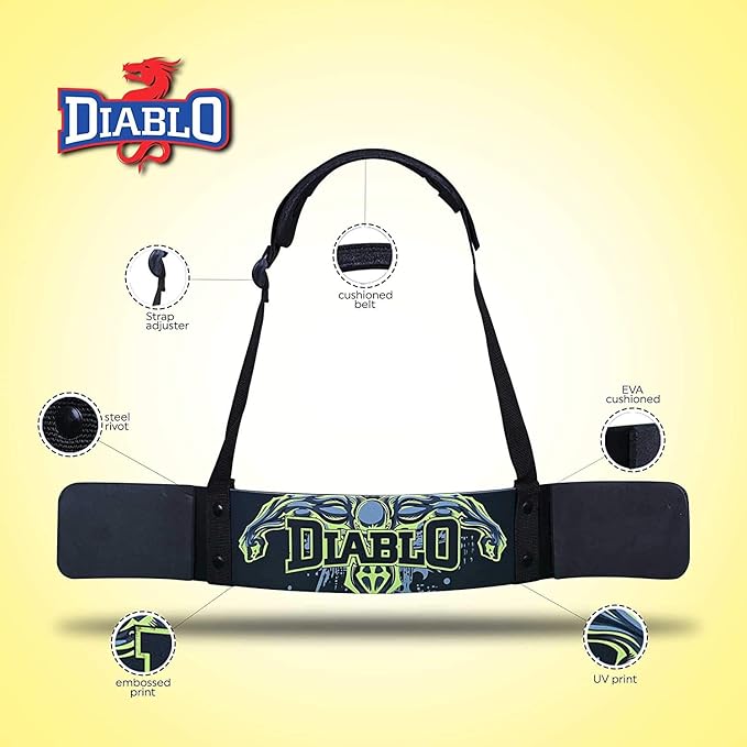 Diablo Muscle Arms Bicep Builder Arm Blaster Fitness Padded Strap | Kibi Sports