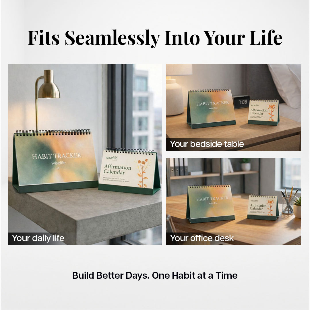 Mindful Living Combo | Affirmation Calendar & Habit Tracker