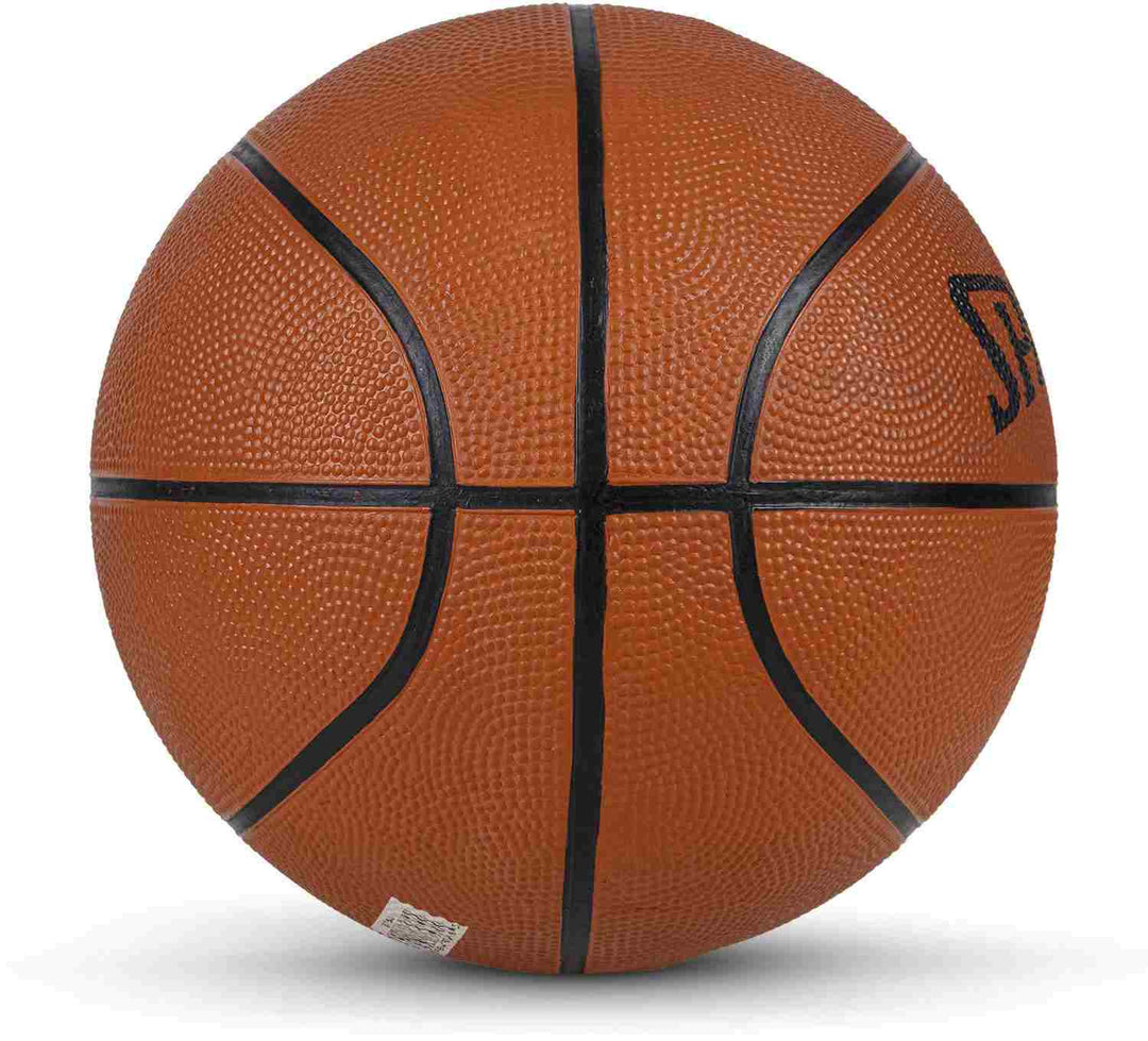 Spalding Logo 29.5" Rubber Moulded Indoor/ Outdoor Basketball + Air Pin Basketball