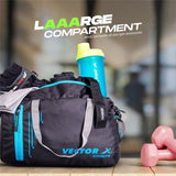 Vector X Stealth Kit Bag for Men and Women Use for Multipurpose Travel, Gym,Fitness, Hanging Organiser