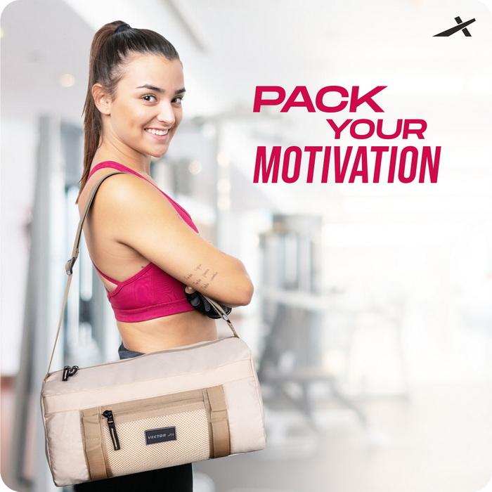 Vector X Tone UP Workout Bag for Sports, Unisex Sports Carry Bag, Adjustable Shoulder Gym Bag and Weekend Travel Bag