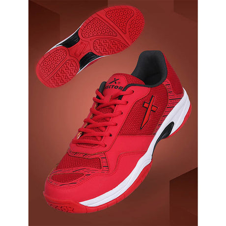 Vector X Xplode 2.0 Tennis/Badminton Court Shoe, Elegent Design, Synthetic + Breathable Mesh Upper With TPU Fusing|Rubber Outsole| Slip Resistance, Lightweight, EVA Insocks for Comfort
