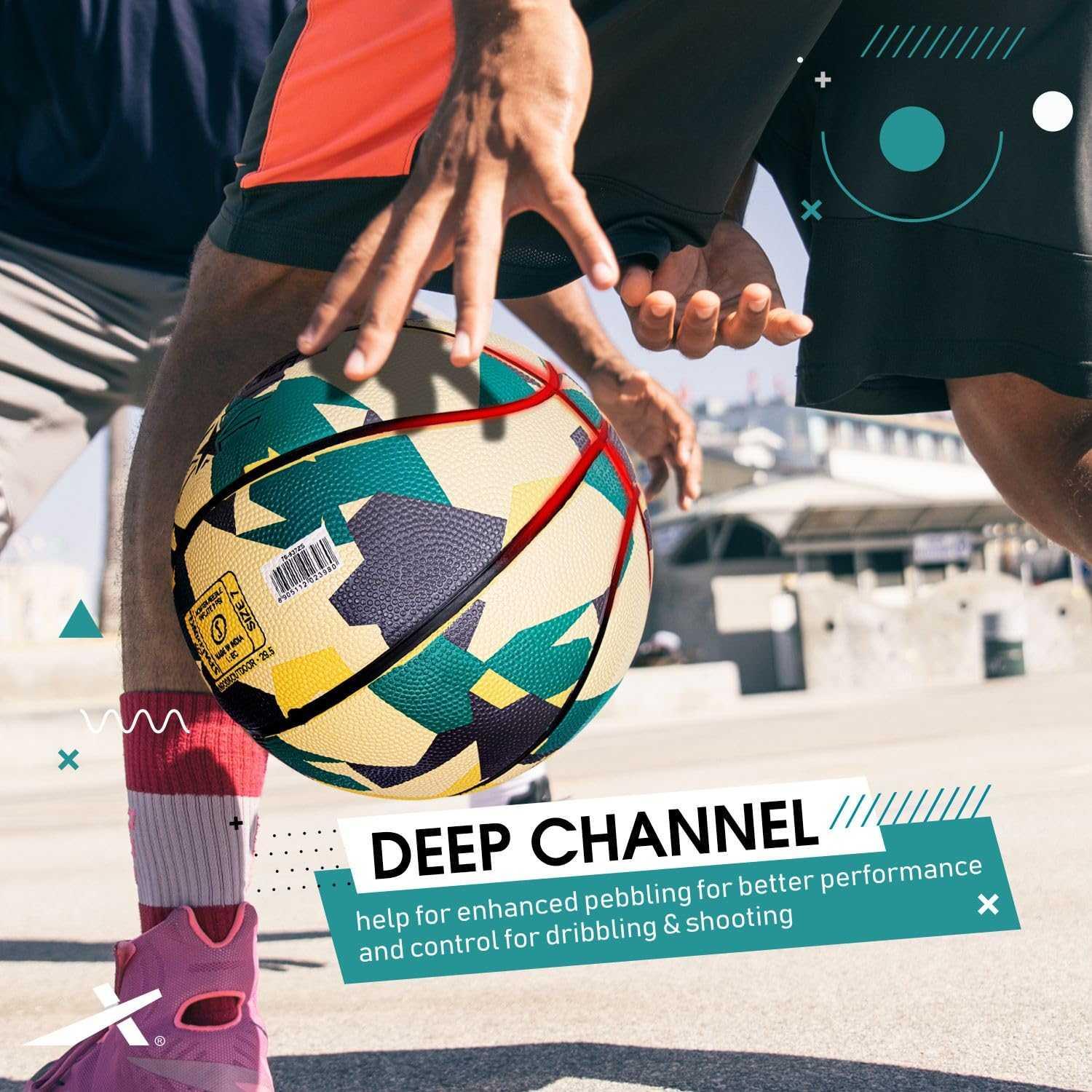 Spalding Commander Basketball (Camouflage) (Size-7)Green