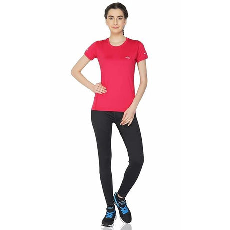 Vector X OGT-107 Girls Round Neck 4-Way Stretch T-Shirt(Orchid-Pink-XXL)