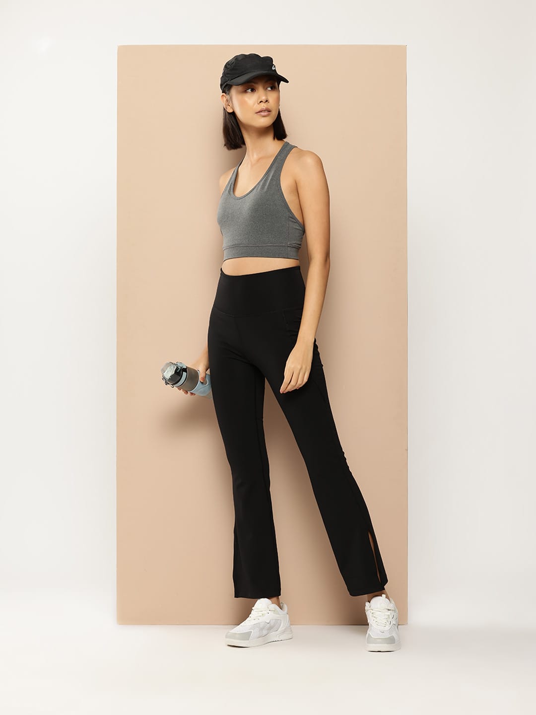 Alcis Women Grey On The Move Bra Top
