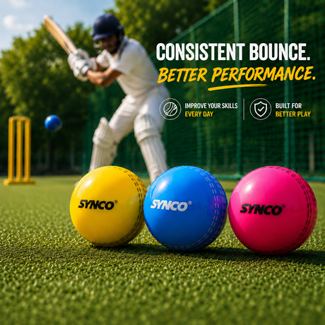 Windball Cricket Balls Pack of 3 90g- Synco (Pack of 2)