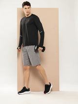 Alcis Men  Black Slim Fit T-shirt