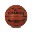 Spalding Crossover Rubber Moulded Indoor/Outdoor Basketball With Rubber Bladder, Brown, Size: 7 (Suitable for Practice/Match/Training) + Free Air Needle