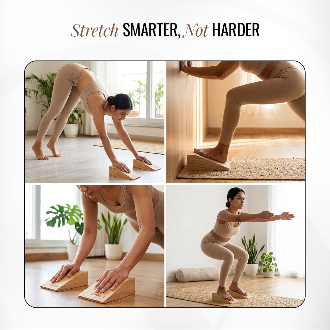 Wooden Yoga Wedges Set of 2