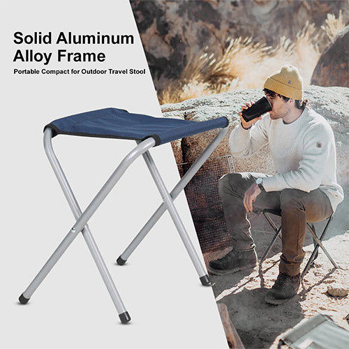 Vector X Camping  Small Sitting Foldable Stool - Light Weight Portable|Solid Aluminum alloy Frame Material, Durable Outdoor Hiking & Fishing , Home, Picnic, Camp, BBQ, Travel (33*27 *35 cm)