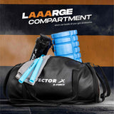 Vector X Leather Gym Bag Duffel Bag Shoulder Bag for Men and Women Carrying Gym Accessories