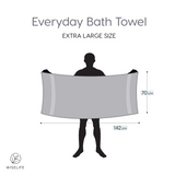 Bath Towel 500 GSM (Grey)