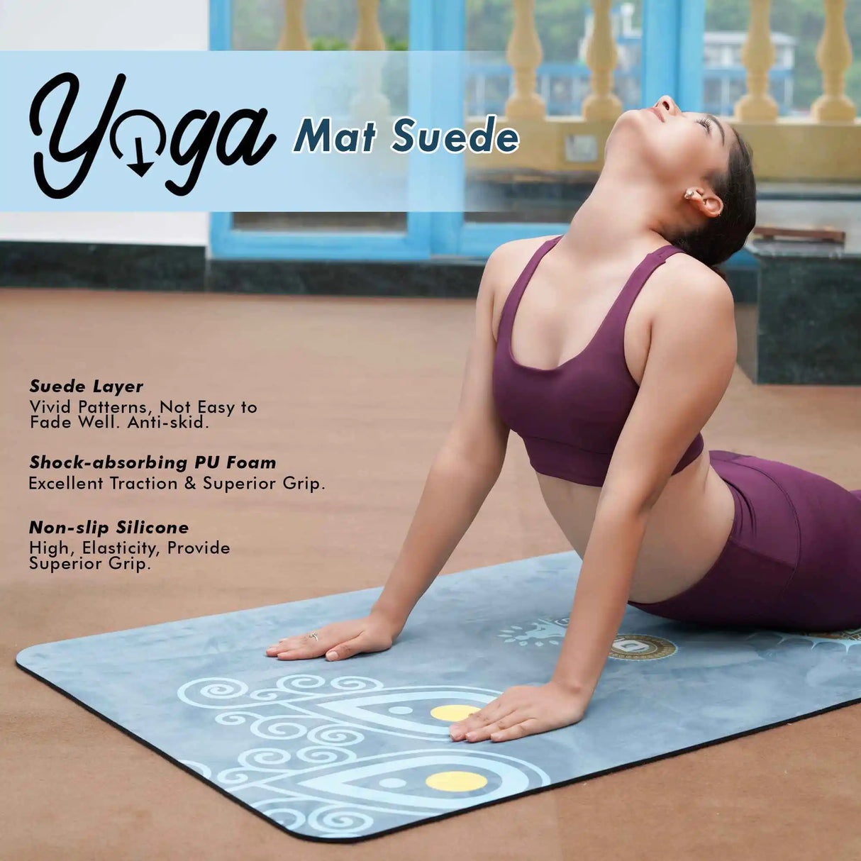 VIXEN YOGA MAT DIVYOG SUEDE 5 MM