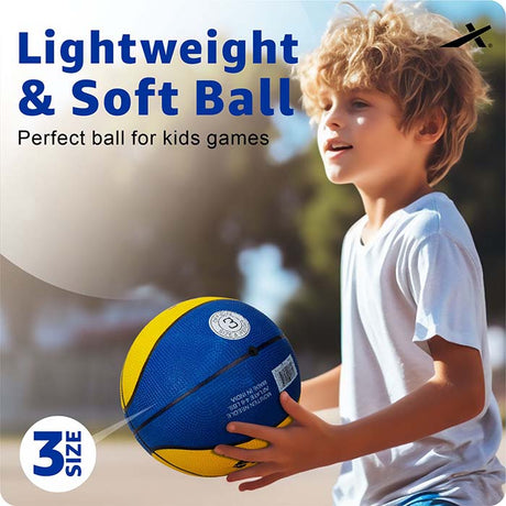 Vector X 8 Panel Speed Rubber Moulded Indoor/Outdoor Basketball with Butyl Bladder (Suitable for Practice/Match/Training) + Free Air Needle