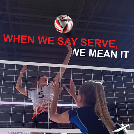 Vector X 18 Panel Flame Rubber Hand Stitched Indoor/Outdoor Volleyball with Latex Bladder, White-Red-Blue, Size: 4 (Suitable for Practice/Match/Beach) + Free Air Needle
