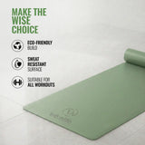 Classic PU and Natural Rubber Yoga Mat 6mm