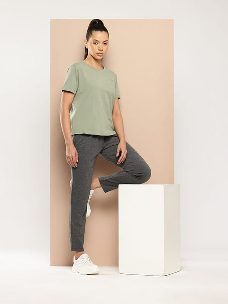 Women's Cotton Lycra Tee Green