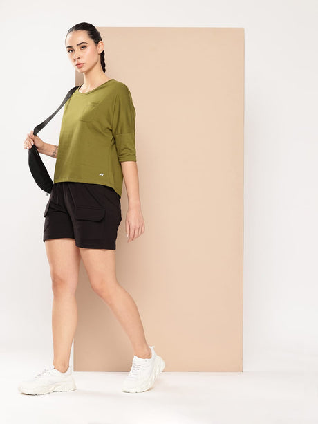 ALCIS WOMENS CHEST PRINT TEE