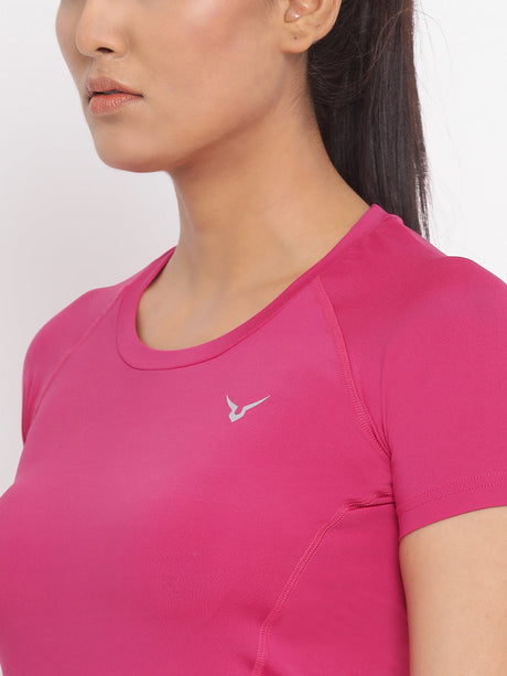 Invincible Women’s Stretch Round Neck Solid Tee | K.L. Mahajan & Sons (Invincible)