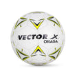 Vector X 32 Panel ORAGA Embossed PU Thermofused Indoor/Outdoor Futsal Football with Latyex Bladder Suitable for Match and Training for Adut and Kids 10-14 Years