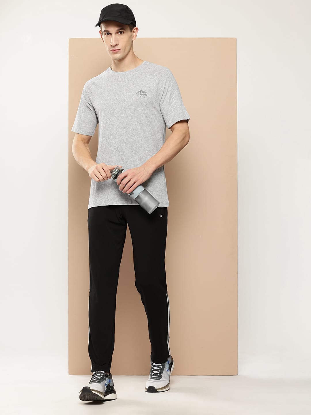 Alcis Men Grey Sustainable Statement Tee