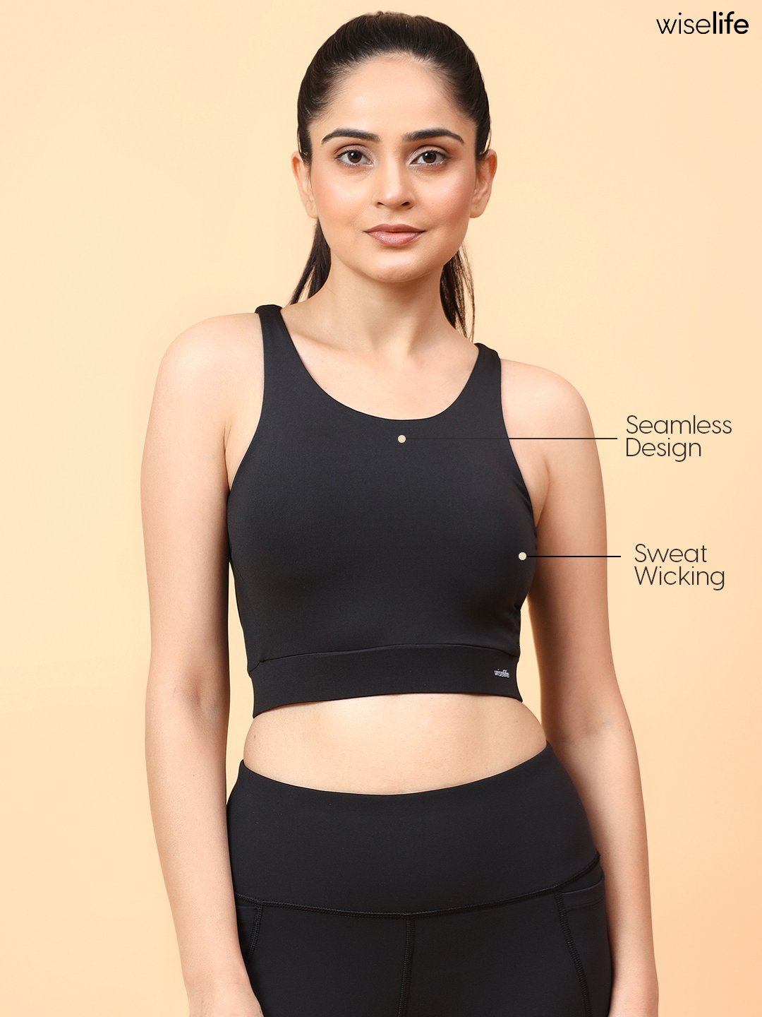 Active Wings Bra (Black)