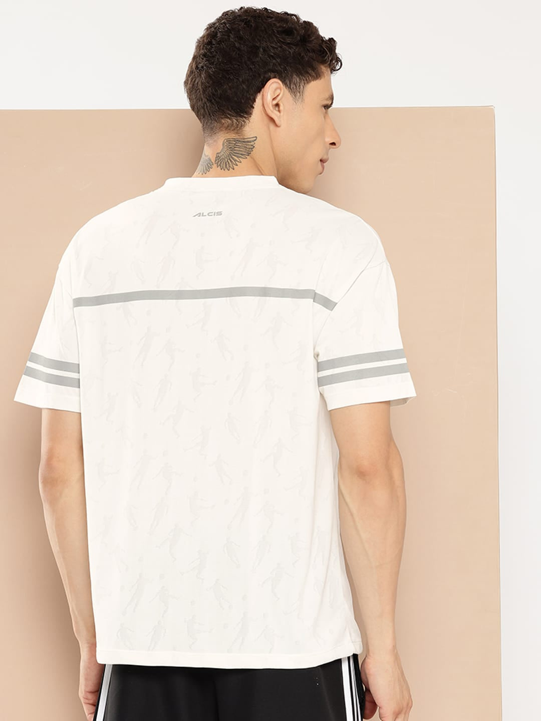 Alcis Men Typography Printed Next Gen Varsity Tee