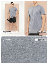 ALCIS MEN GREY SWIFT TEE