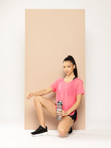 Pink Breezy Training Cover-Up Tee
