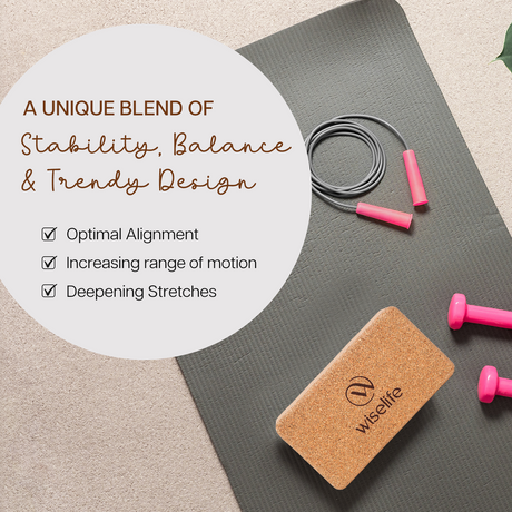 Cork Yoga Blocks - Set of 2 | Wiselife