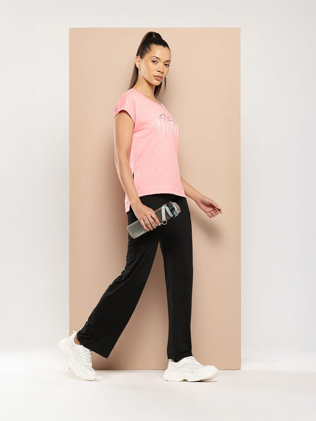 Alcis Women Yoga Tee with Back Mesh Panel