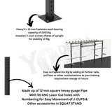 Wall Mounted CrossFit Rig - 14 Ft with Monkey Bar