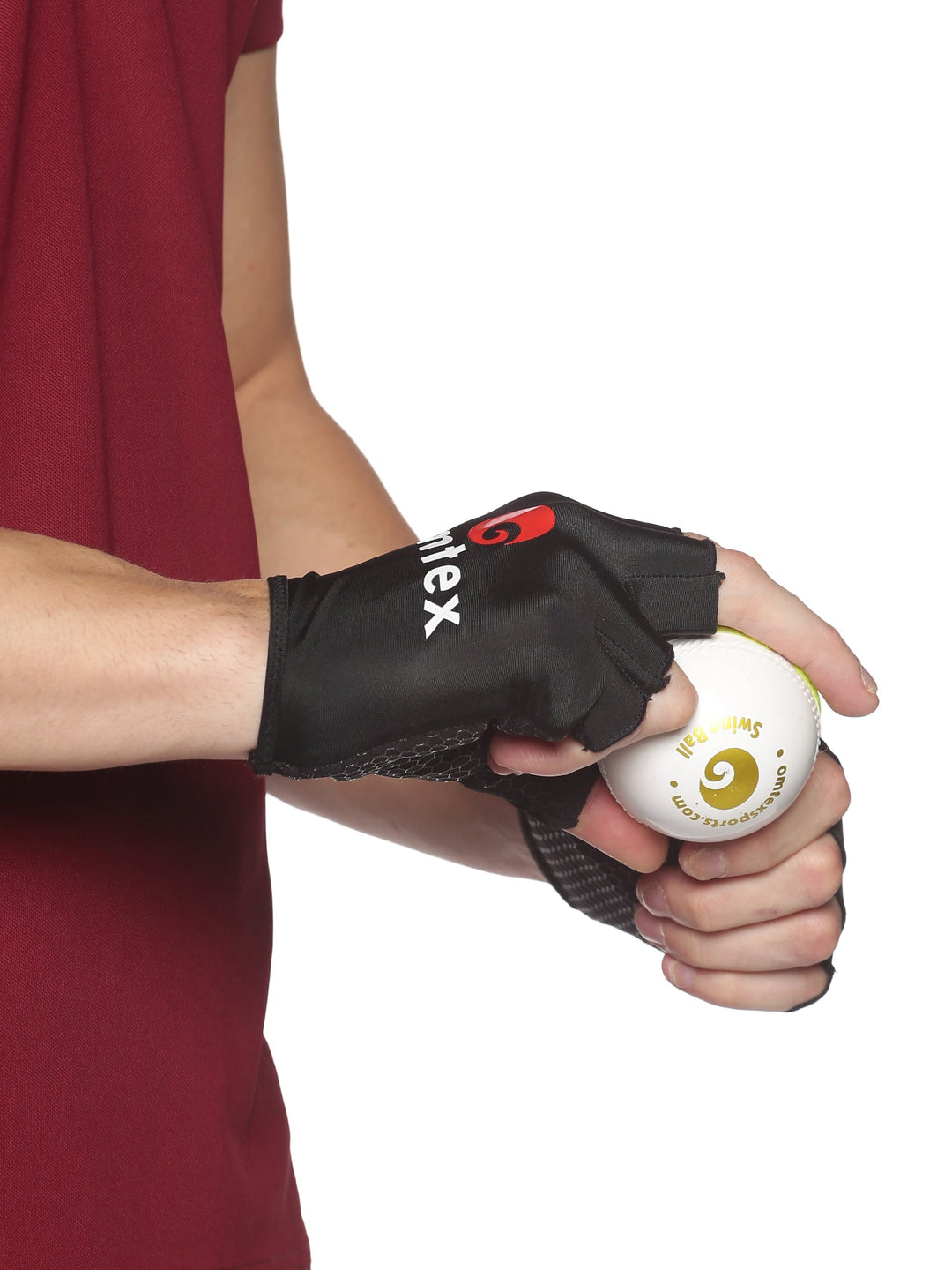 Cricket Finger Cut Catching Gloves Black (2.0)