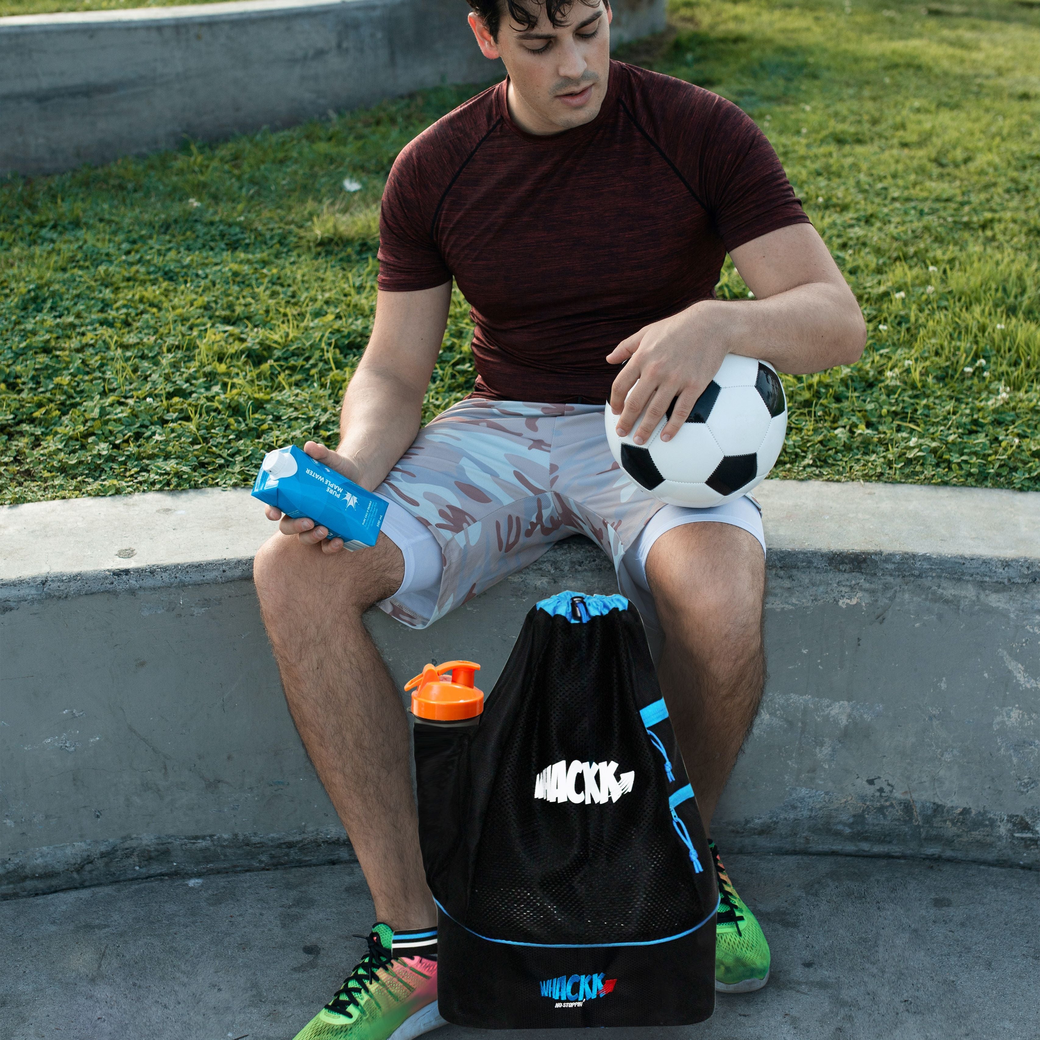 Goal Black Blue Soccer |Equipment Bag|Basketball Volleyball Throwball Drawstring Backpack |Shoes Mobile Bottle Holder Pocket|Sports Men Boys Bag |Dori Backpack|Gym Bag |Kitbag Kit Bag