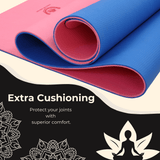 Vedam 6mm TPE Material Yoga and Exercise Mat (Pink)
