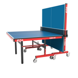 STAG GLOBAL Deluxe 1000 DX Table Tennis Table | 25mm Blue Top with 2 TT Rackets | 6 Balls | 1 Table Cover & Clamp Net