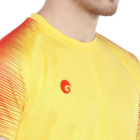 Spider 007 T Shirt Round Neck Half SL Golden Yellow | Omtex