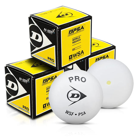 Dunlop D1Sb700118 White Pro Single Dot Squash Ball