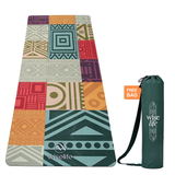 Microfiber & Natural Rubber Yoga Mat - 6mm