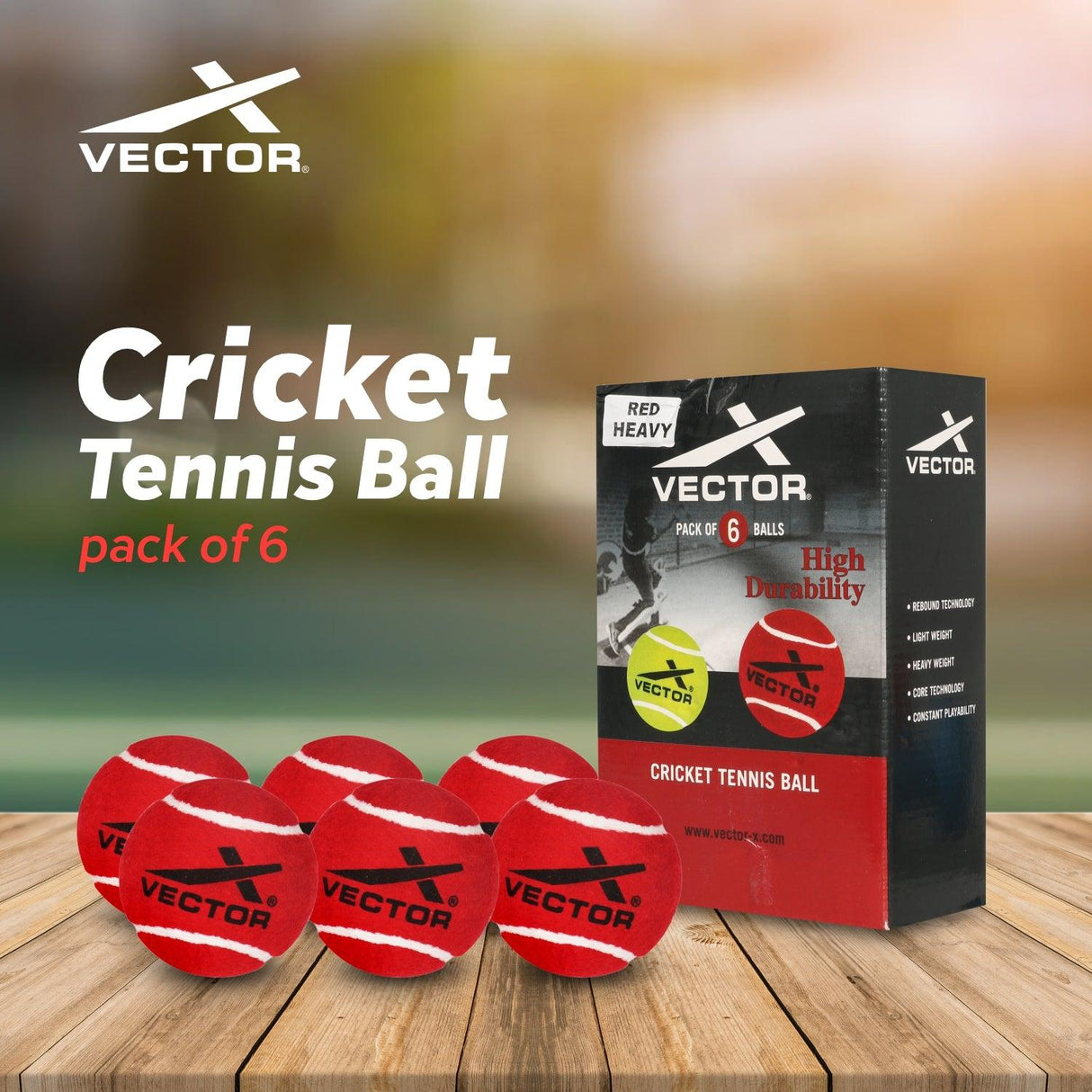 VECTOR X Cricket Tennis Ball