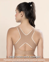 Tweens Invisi-Fit Cotton Bonded Seamless Padded Sports Bra for Girls - Invisible Support & Comfort