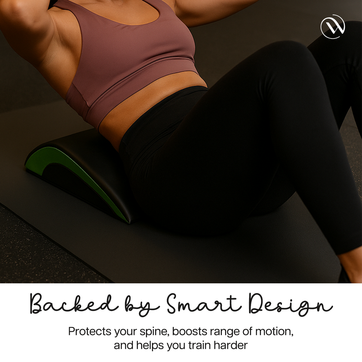 Abdominal Mat | Black & Green