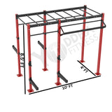 Freestanding Crossfit Rig - 10 Ft with Monkey Bar